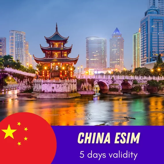 China eSIM 5 days - No VPN required