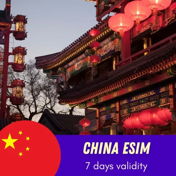 China eSIM 7 days - No VPN required