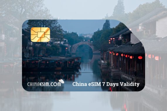 China eSIM 7 days - No VPN required