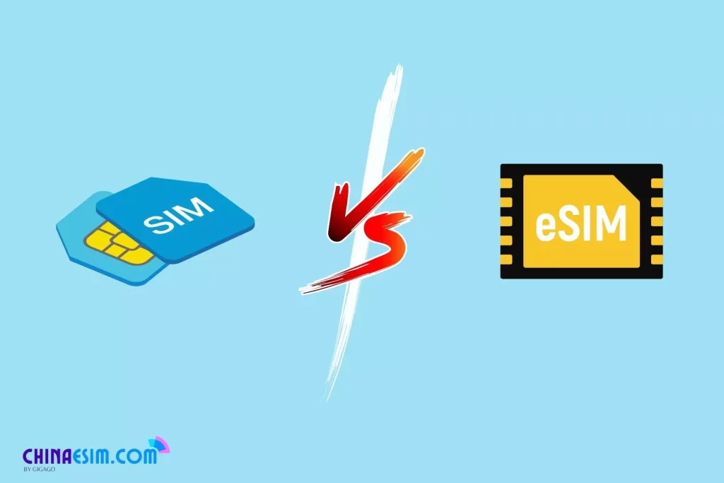 Carte SIM vs eSIM en Chine