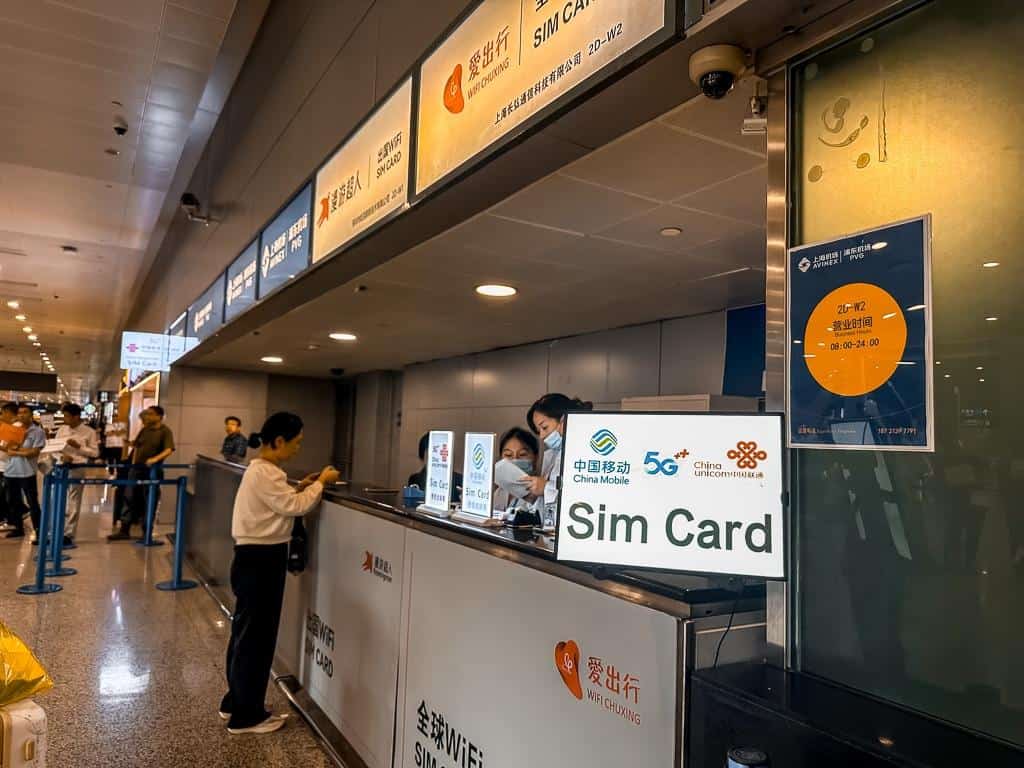 Hangzhou Xiaoshan Airport SIM Card options and costs