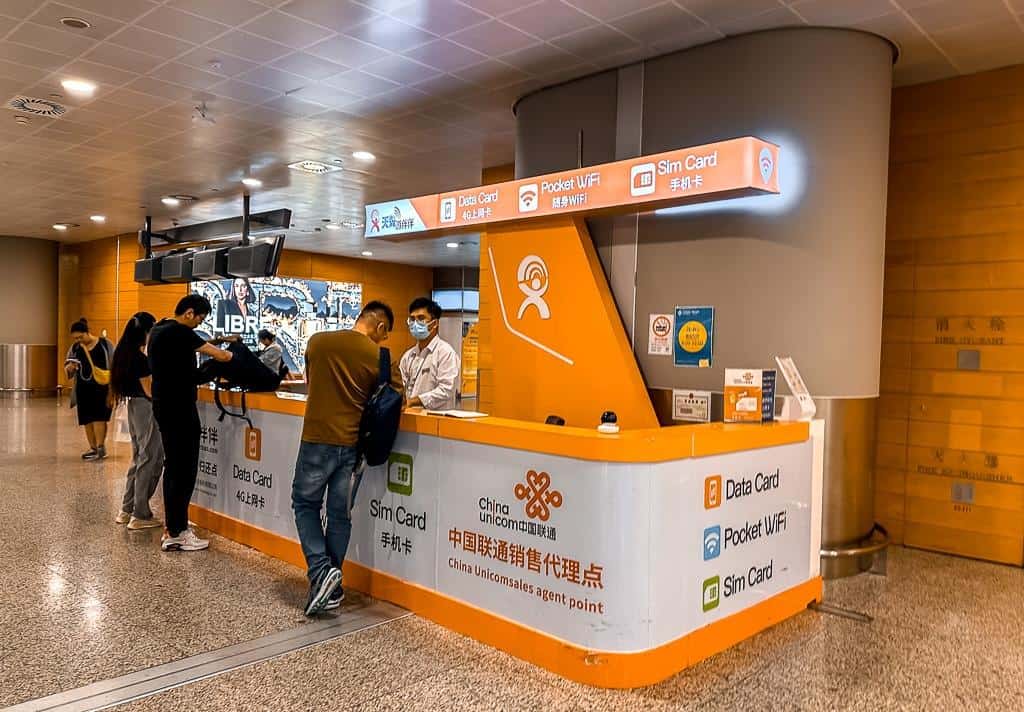 Where to Buy a SIM Card at China Airports