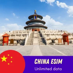 China eSIM unlimited data