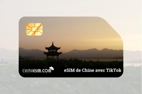 eSIM de Chine avec TikTok