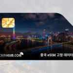 중국 eSIM 고정 데이터