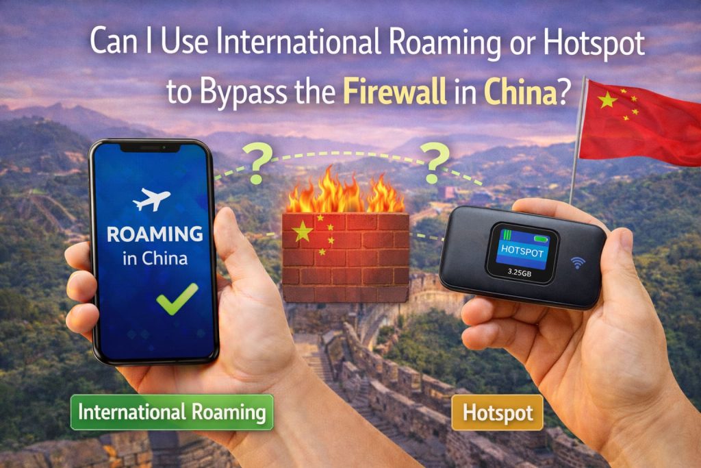 Can I Use International Roaming or Hotspot to Bypass the Firewall in China?